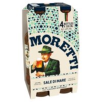 Birra Moretti Sale Di Mare Lager Bottle 4 Pack (330 ml)