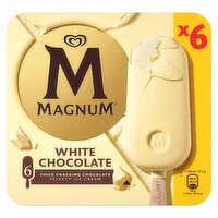 Magnum White Chocolate Ice Cream Stick 6 Pack (100 ml)