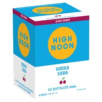 High Noon Black Cherry Vodka Soda Can 4 Pack (330 ml)