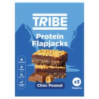Tribe Choc Peanut Protein Flapjacks 3 Pack (50 g)