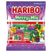 Haribo Merry-Mix Sweets Mini Bags 10 Pack (16 g)