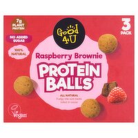 Good4U Raspberry Brownie Protein Balls 3 Pack (40 g)