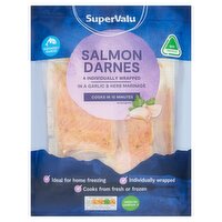 SuperValu Garlic Salmon Darnes 4 Pack (500 g)