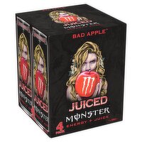 Monster Juiced Bad Apple Cans 4 Pack (500 ml)