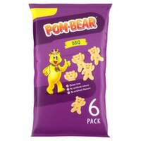 Pom-Bear Barbeque Potato Snacks 6 Pack (13 g)