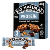 Eat Natural Protein Peanuts & Dark Chocolate Bar 3 Pack (40 g)