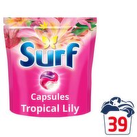 Surf Tropical Lily 3in1 Laundry Capsules 39 Washes (39 Piece)