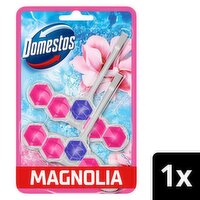 Domestos Power 5 Magnolia Toilet Rim Block 2 Pack (100 g)