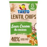 Tayto Sour Cream & Onion Lentil Chips 5 Pack (20 g)
