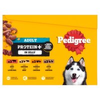 Pedigree Adult Protein+ in Jelly Variety Dog Food 12 Pack (85 g)