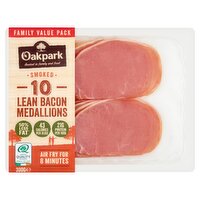 Oakpark Smoked Lean Bacon Medallions Family Value Pack (300 g)