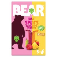 Bear Pineapple & Raspberry Fruit Splits 5 Pack (20 g)