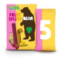 Bear Pineapple & Raspberry Fruit Splits 5 Pack (20 g)