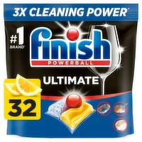 Finish Ultimate All In 1 Lemon Dishwasher Tablets (32 Piece)