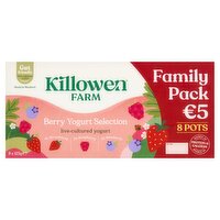 Killowen Farm Berry Yogurt Selection 8 Pack (125 g)