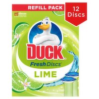 Duck Lime Fresh 12 Discs 2 Refills Toilet Cleaner (72 ml)