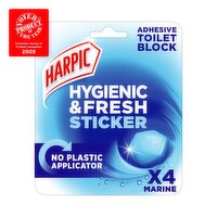 Harpic Marine Hygienic & Fresh Sticker Toilet Block (4 Piece)