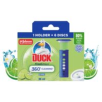 Duck Lime Fresh Holder & 6 Discs Toilet Cleaner (36 ml)