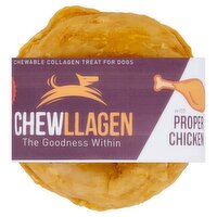 Chewllagen Chewable Collagen Dog Treat with Chicken 3.5" (1 Piece)