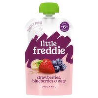 Little Freddie Organic Strawberries Blueberries & Oats +6 Months (100 g)