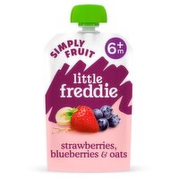 Little Freddie Organic Strawberries Blueberries & Oats +6 Months (100 g)