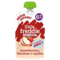 Little Freddie Organic Strawberries Bananas & Apples +6 Months (90 g)