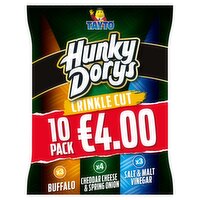 Tayto Hunky Dorys Variety Crinkle Cut Crisps 10 Pack (25 g)
