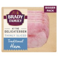 Brady Family Delicatessen Thinly Sliced Traditional Ham Bigger Pack (160 g)