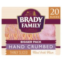 Brady Family Hand Crumbed Thinly Sliced Ham Bigger Pack (165 g)