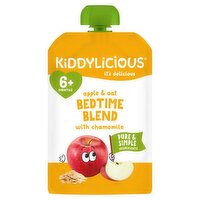 Kiddlylicious Apple & Oat Bed Time Blend with Chamomile Pouch 6+Months (100 g)