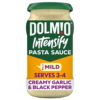 Dolmio Intensify Creamy Garlic & Black Pepper Pasta Sauce (390 g)