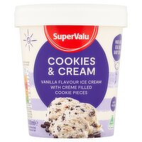 SuperValu Cookies & Cream Ice Cream Tub (500 ml)