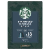 Starbucks Espresso Roast Nespresso Coffee Capsules 18 Pack (101 g)