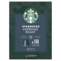 Starbucks Espresso Roast Nespresso Coffee Capsules 18 Pack (99 g)