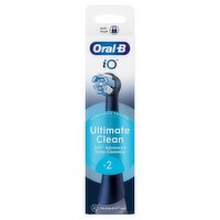 Oral-B iO Ultimate Clean Black Refill Heads 2 Pack (1 Piece)