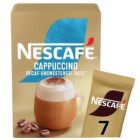 Nescafe Decaf Unsweetened Cappuccino Coffee 7 Sachet (15 g)
