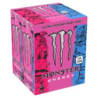 Monster Ultra Fantasy Ruby Red 4 Pack Cans (500 ml)