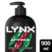 Lynx Africa 3 in 1 Shower Gel (900 ml)