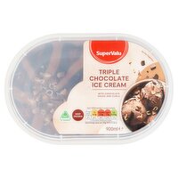 SuperValu Triple Chocolate Ice Cream Tub (900 ml)