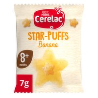 Nestle Cerelac Banana Star Puffs Snacks 8+ Months (7 g)
