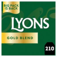 Lyons Gold Blend Tea Bags 210 Pack (609 g)