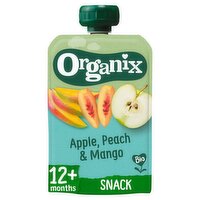 Organix Bio Apple, Peach & Mango Pouch 12+Months (100 g)