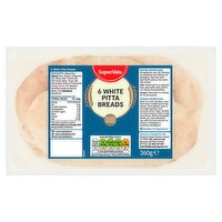 SuperValu White Pitta 6 Pack (360 g)