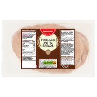 SuperValu Wholemeal Pitta 6 Pack (360 g)