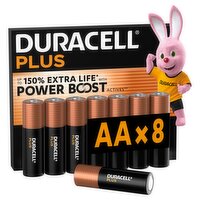 Duracell Power Boost AA Batteries 8 Pack Special Offer (8 Piece)