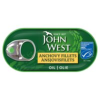 John West Anchovy Fillets in Sunflower Oil (45 g)