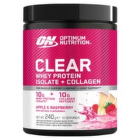 Optimum Nutrition Apple & Raspberry Clear Whey Protein & Collagen (240 g)