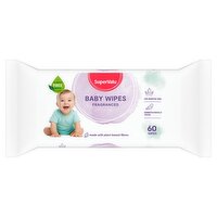 SuperValu Baby Wipes Fragranced Plastic Free (60 Piece)