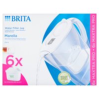 Brita Marella White Water Filter Jug +6 Maxtra 2.4L (1 Piece)