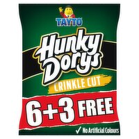 Tayto Hunky Dorys Cheddar Cheese & Spring Onion Crisps 6+3 Free (25 g)